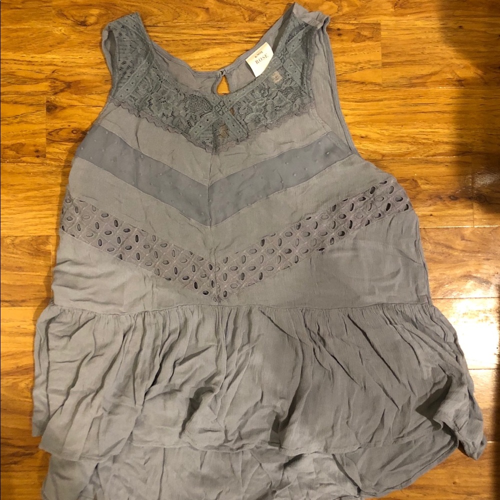 Slate blue tank top in XL